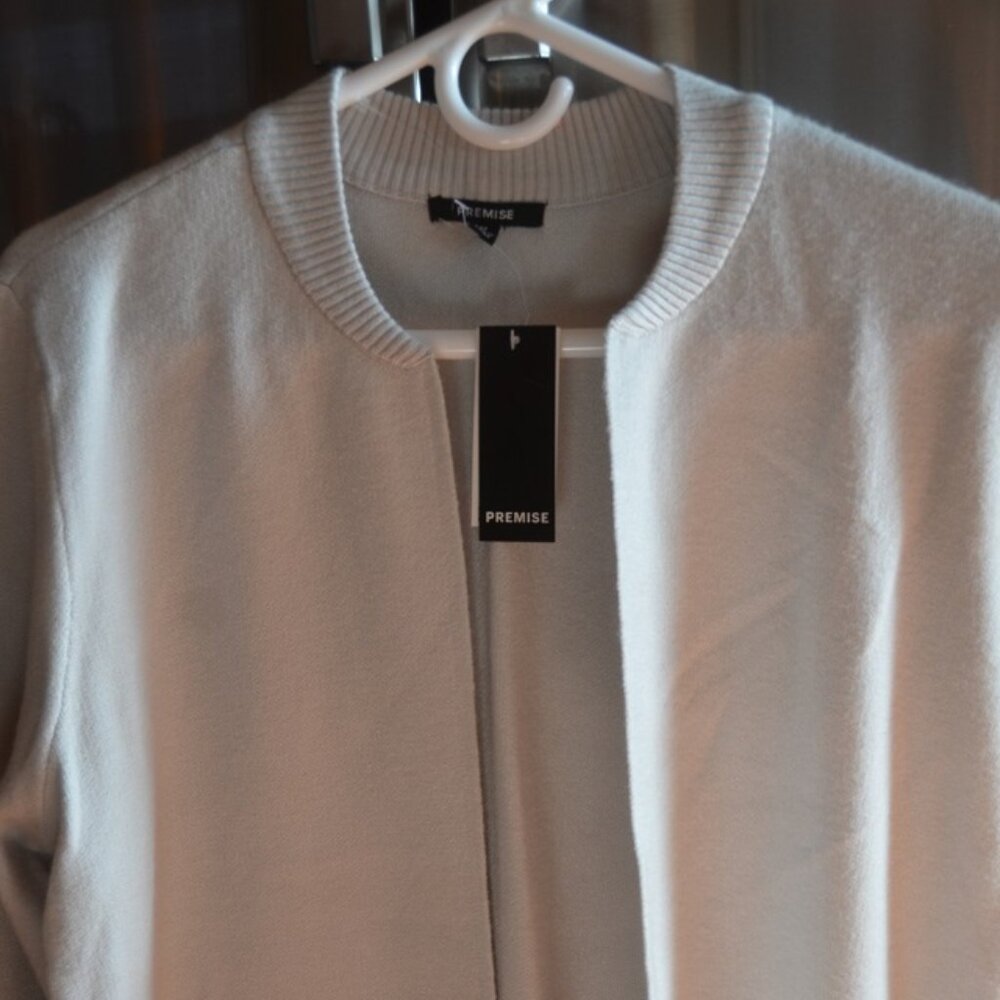 PREMISE   Open Front Long Sweater  Coat  Size  M